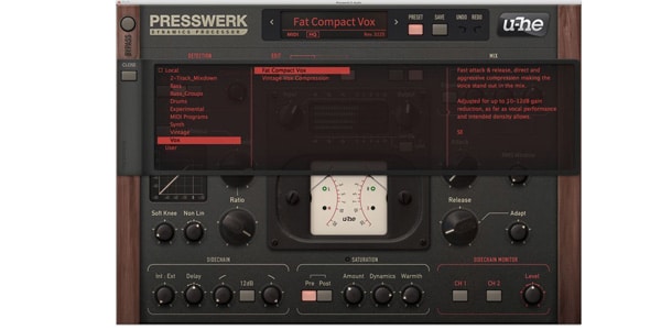 u-he / Presswerk　コンプレッサー・プラグイン 簡易パッケージ版画像2