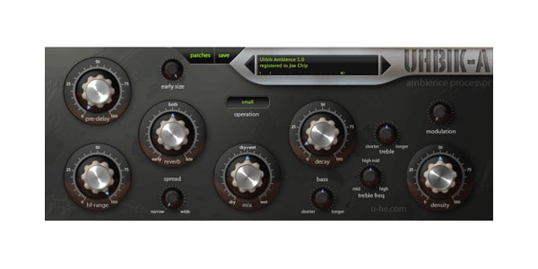 u-he / Uhbik effects bundle plug-in