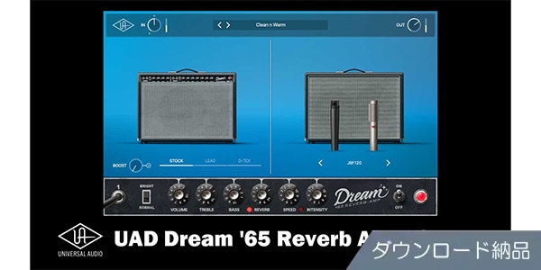 UNIVERSAL AUDIO ( ユニバーサルオーディオ )  / UAD Dream &#39;65 Reverb Amplifier ダウンロード納品