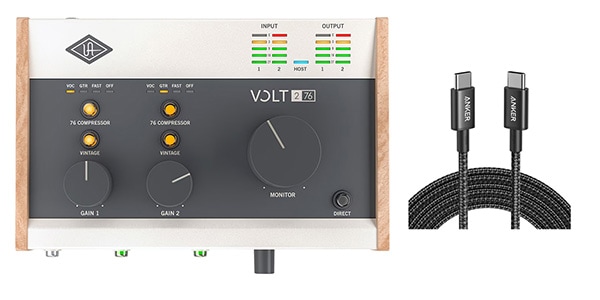 UNIVERSAL AUDIO ( ユニバーサルオーディオ ) / Volt 276 USB Audio Interface Type-C to Cケーブルセット
