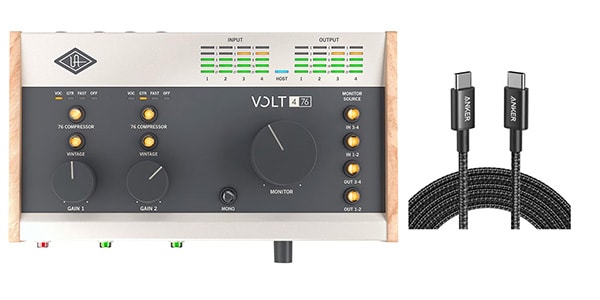 UNIVERSAL AUDIO ( ユニバーサルオーディオ ) / Volt 476 USB Audio Interface Type-C to Cケーブルセット