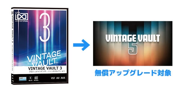 UVI ( ユーブイアイ )  / 【無償UPD対象】Vintage Vault 3　ソフトウェア・シンセサイザー