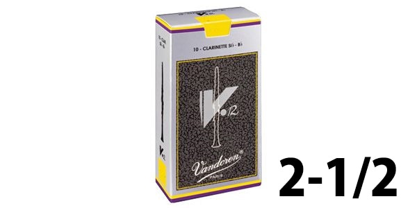 Vandoren / B♭クラリネットリード V.12 硬さ:2-1/2 (10枚入り)