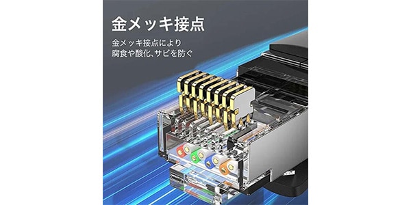 VENTION ( ベンション )  / IK-0255 Cat.8 SFTP LANケーブル 20M ブラック画像7