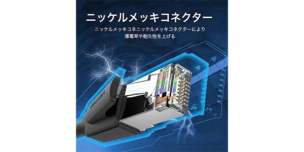 VENTION ( ベンション )  / IK-0255 Cat.8 SFTP LANケーブル 20M ブラック画像8