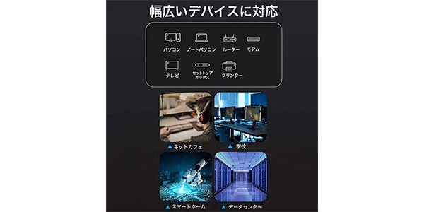 VENTION ( ベンション )  / IK-0170 Cat.8 SFTP LANケーブル 1.5M ブラック画像9