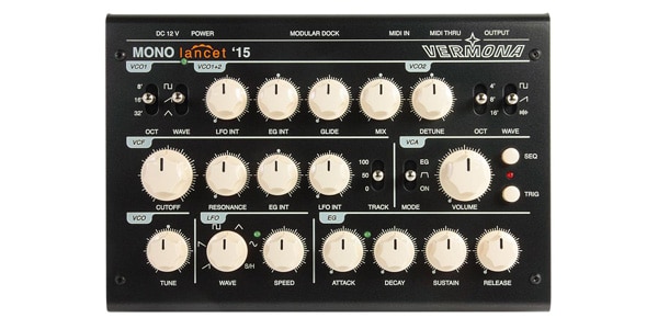 VERMONA MONO lancet '15 アナログシンセサイザー Vermona Mono Lancet '15 Monophonic Analog Desktop