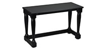 VISCOUNT Wooden bench Legend BLACK