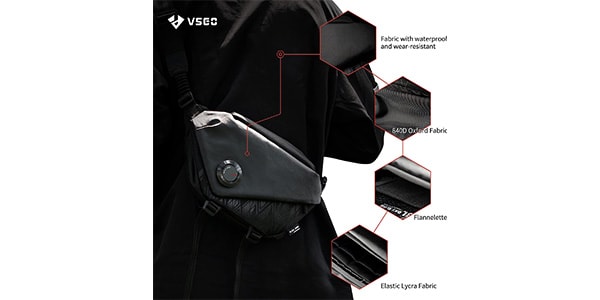 VSGO / V-BP05 Black Snipe Camera Body Bag 3L画像4