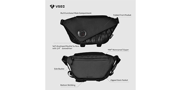VSGO / V-BP05 Black Snipe Camera Body Bag 3L画像7