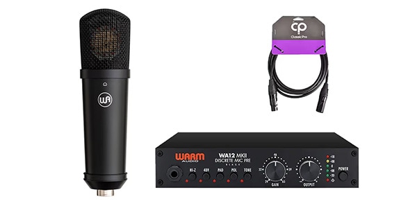 WARM AUDIO / 【高音質バンドル】WA-87jr SE Black + WA12 MKII Black セット