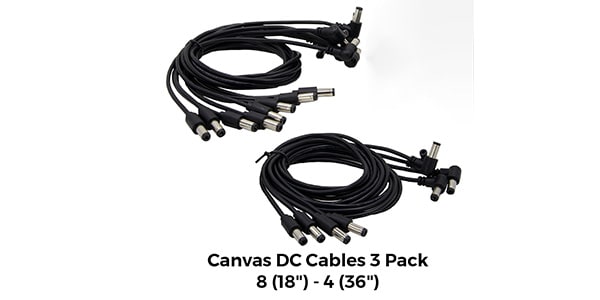 Walrus Audio / Canvas DC Cables 12 Pack 8 (18") - 4 (36")