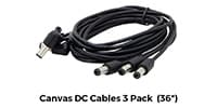 Walrus Audio / Canvas DC Cables 3 Pack (36