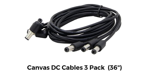 Walrus Audio / Canvas DC Cables 3 Pack (36")