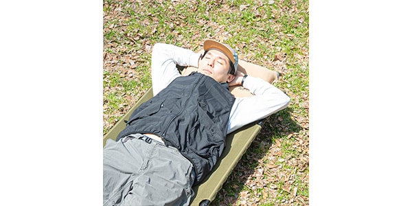 WAQ / 2WAY フォールディングコット ベージュグレー 600D画像10