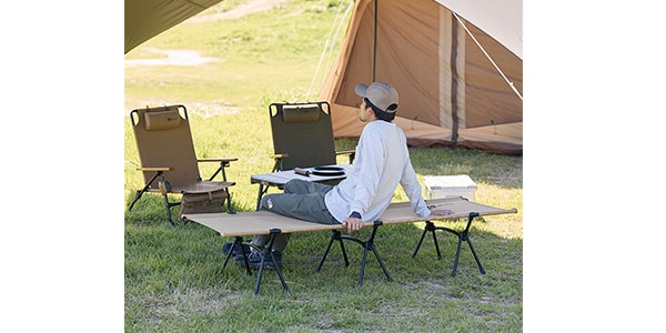 WAQ / 2WAY フォールディングコット ブラック 600D画像7