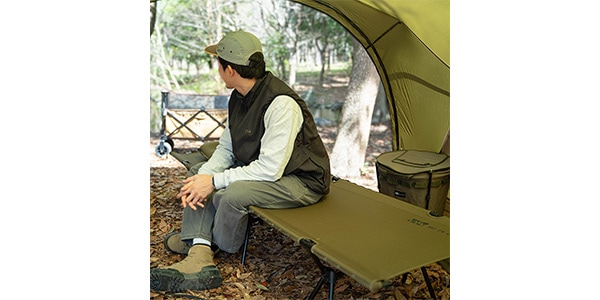 WAQ / 2WAY フォールディングコット オリーブ 600D画像9