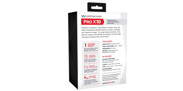 Westone Audio ( ウェストンオーディオ )  / Pro X10 WA-UM-PRO-X10 カナル型イヤホン画像5