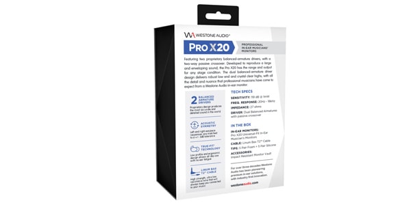 Westone Audio / Pro X20 WA-UM-PRO-X20 カナル型イヤホン画像5