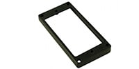 WD Music Products / Metal Humbucker Pickup Mounting Ring - Flat - Black - High