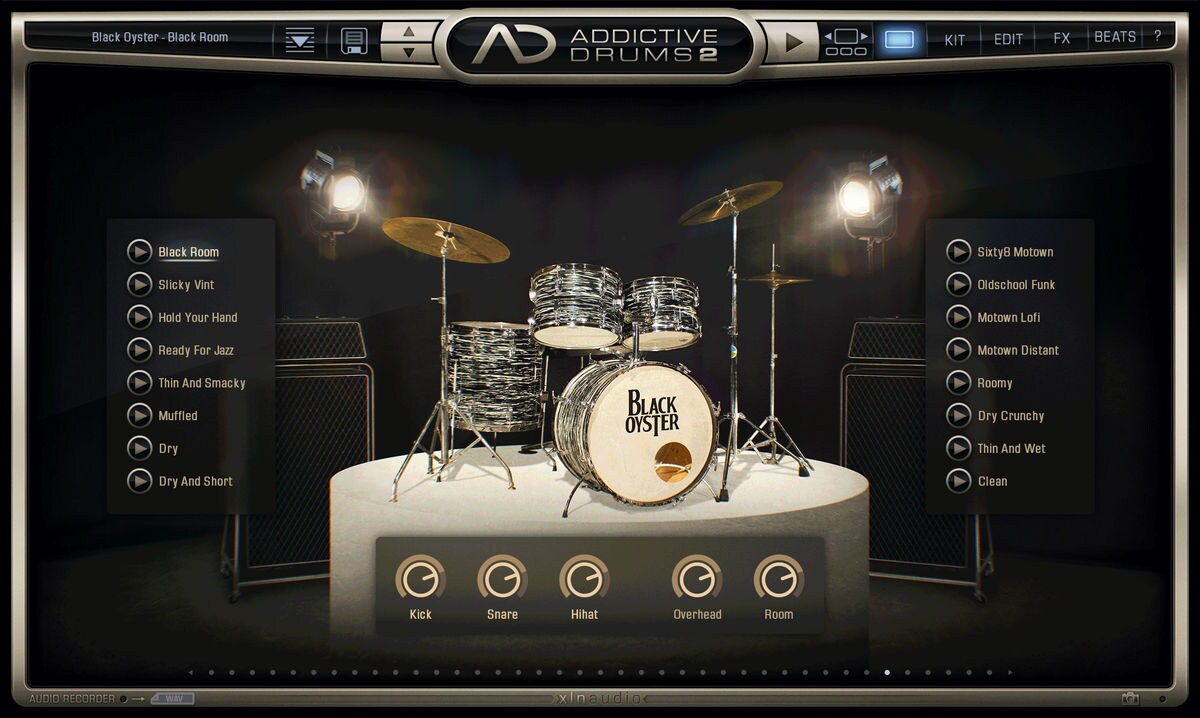 XLN AUDIO/Addictive Drums 2 : Black Oyster