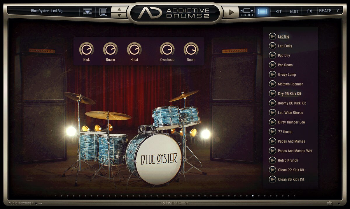 XLN AUDIO/Addictive Drums 2 : Blue Oyster