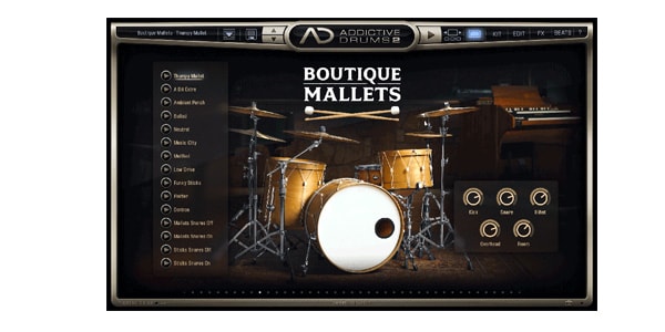 XLN AUDIO / Addictive Drums 2 : Boutique Mallets