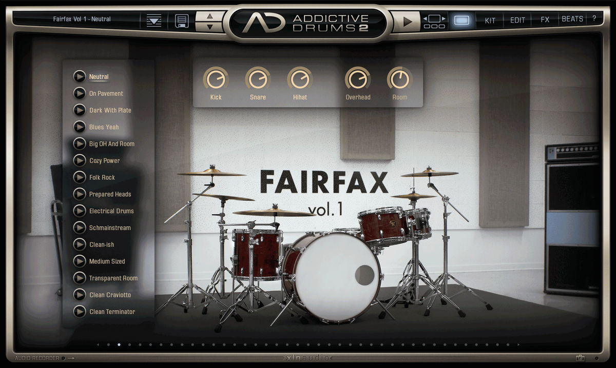 XLN AUDIO/Addictive Drums 2 : FairFax vol.1