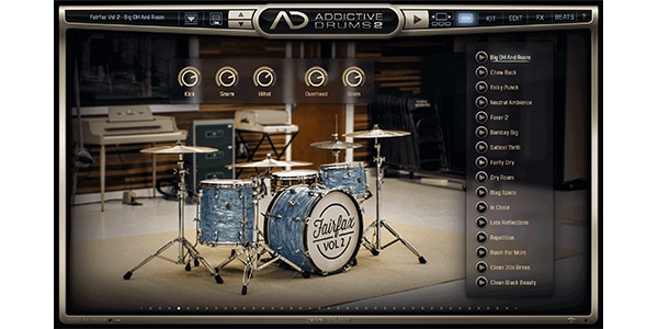 XLN AUDIO / Addictive Drums 2 : FairFax vol.2