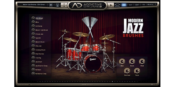 XLN AUDIO / Addictive Drums 2 : Modern Jazz - Brushes（サウンドハウス）