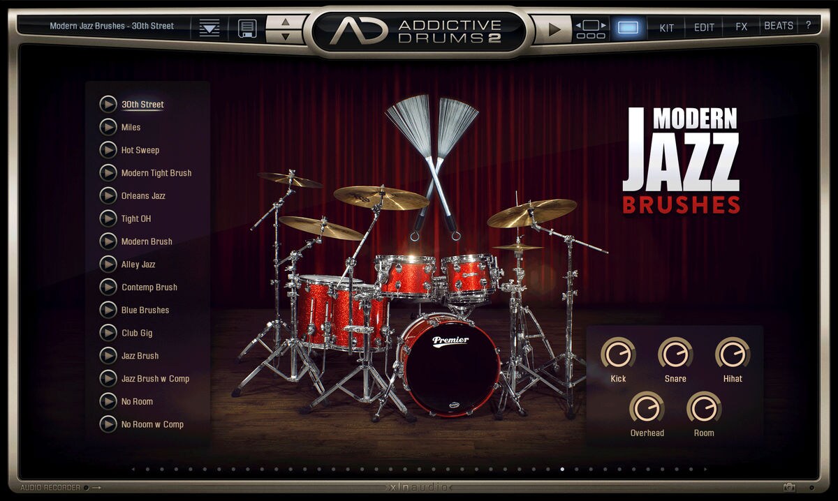 XLN AUDIO/Addictive Drums 2 ADpak Modern Jazz Brushes