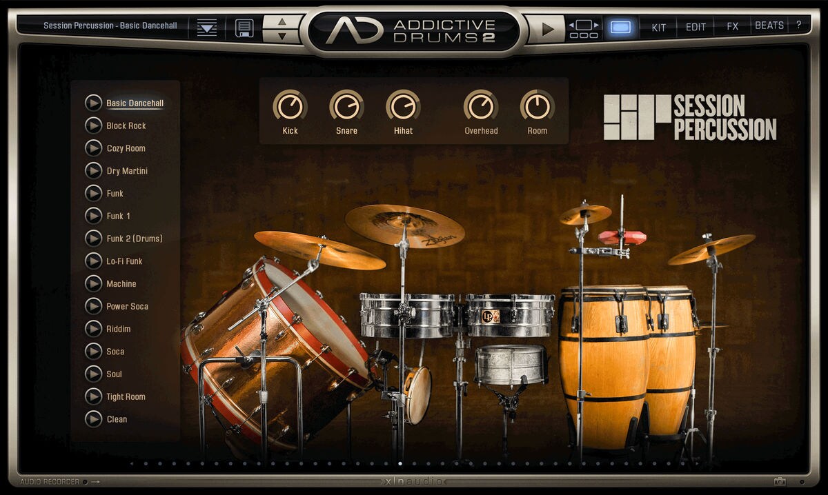 XLN AUDIO/Addictive Drums 2 : Session Percussion