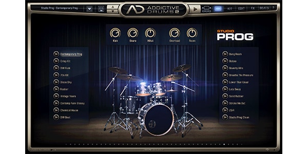 Addictive　Sound　AUDIO　Studio　送料無料　Prog　House　XLN　Drums