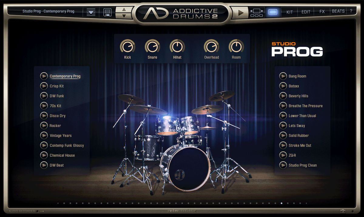 XLN AUDIO/Addictive Drums 2 : Studio Prog