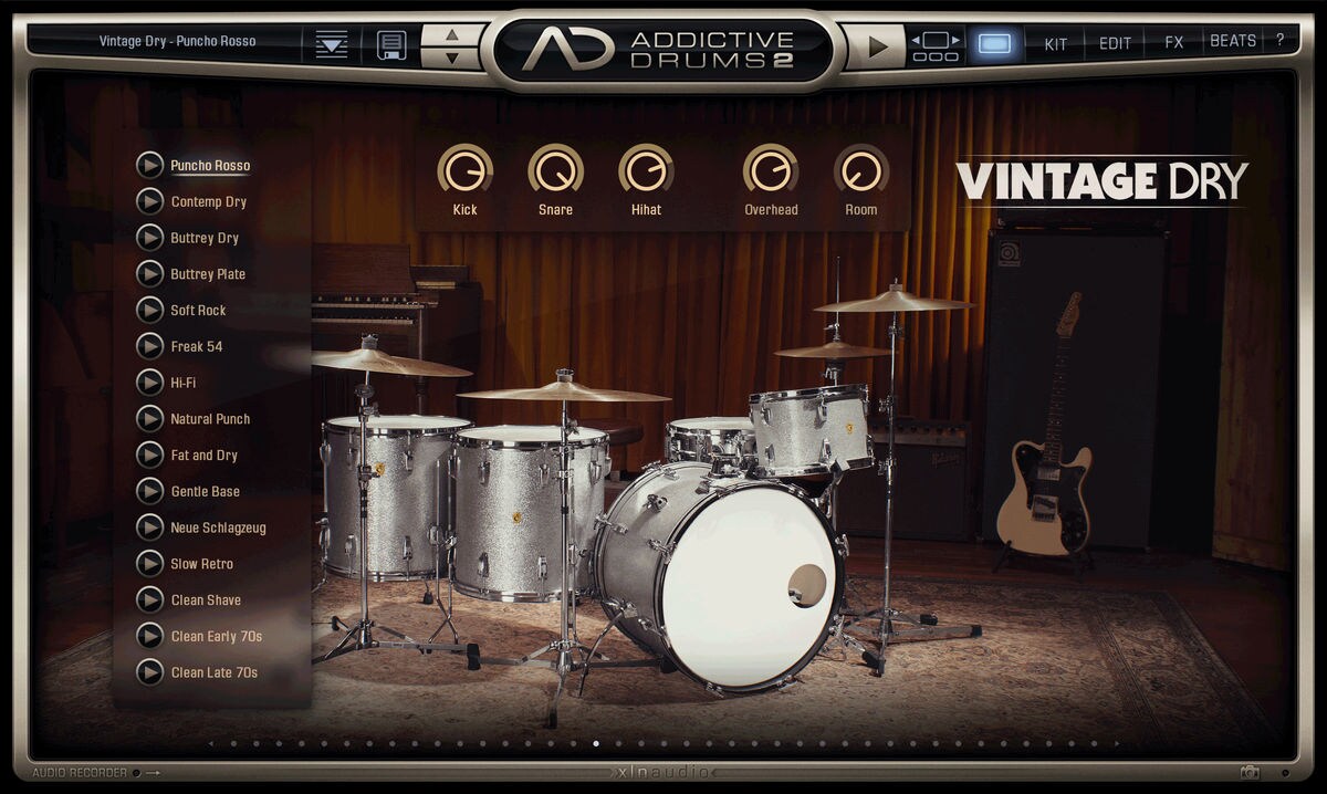 XLN AUDIO/Addictive Drums 2 : Vintage Dry