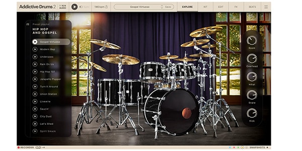 XLN AUDIO / Addictive Drums 2:Hip Hop and Gospel Adpak　PKG version