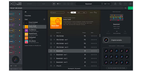 XLN AUDIO ( エックスエルエヌオーディオ )  / XOpak Dusty Gold by Radio Citizen 簡易パッケージ納品画像2