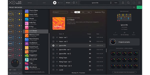 XLN AUDIO ( エックスエルエヌオーディオ )  / XOpak Lo-Fi Beats 簡易パッケージ納品画像2