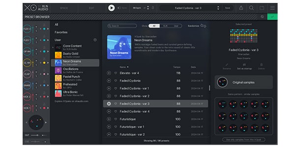 XLN AUDIO ( エックスエルエヌオーディオ )  / XOpak Neon Dreams by Starcadian 簡易パッケージ納品画像2