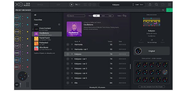 XLN AUDIO ( エックスエルエヌオーディオ )  / XOpak Oscillations by Delhia de France 簡易パッケージ納品画像2