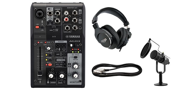 YAMAHA ( ヤマハ ) AG03MK2 B ポッドキャストセット 送料無料