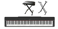 YAMAHA P-225B 電子ピアノ X型スタンド+椅子セット