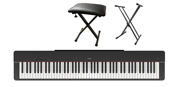 YAMAHA/P-225B 電子ピアノ X型スタンド+椅子セット