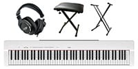 YAMAHA / P-225WH 電子ピアノ X型スタンド+椅子+ヘッドホンセット