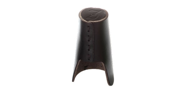 Zac Ligature / ZB-11 Leather Cap Eb. Cl & S. Sax Black