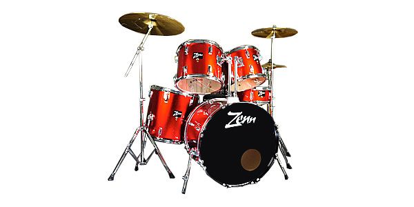 ZENN/ZDS3000II METALLIC RED　ドラムセット