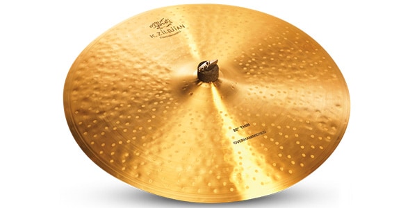 ZILDJIAN/K CONSTANTINOPLE THIN RIDE OVERHAMMERED 22