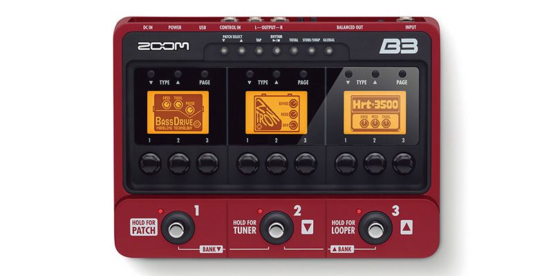 ZOOM/B3 ベース用マルチエフェクター