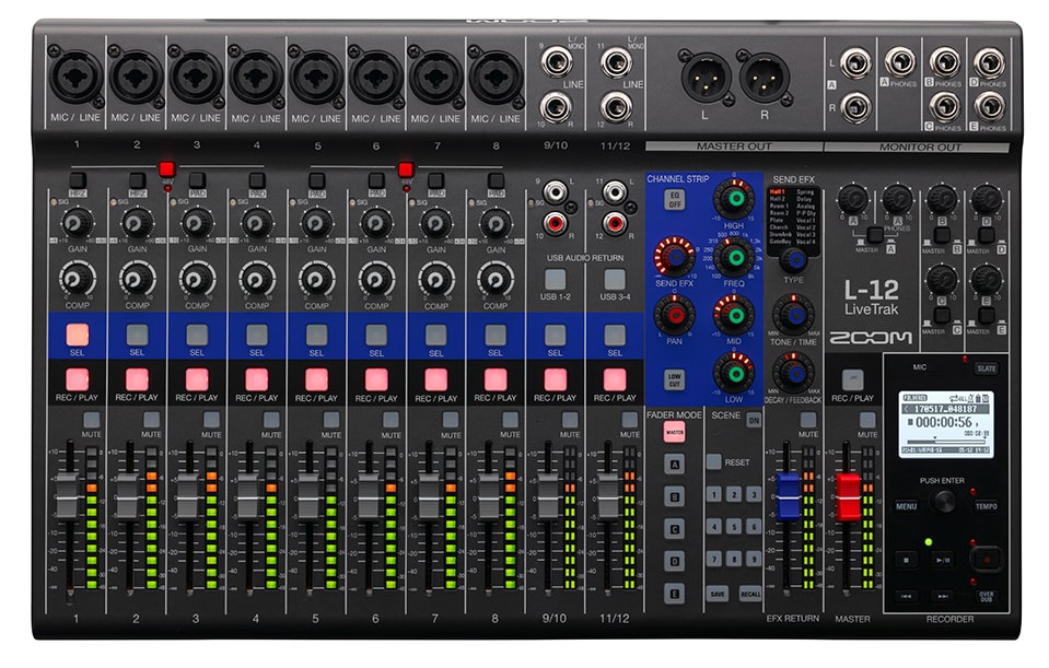 Zoom ズーム Livetrak L 12 デジタルミキサー 送料無料 サウンドハウス