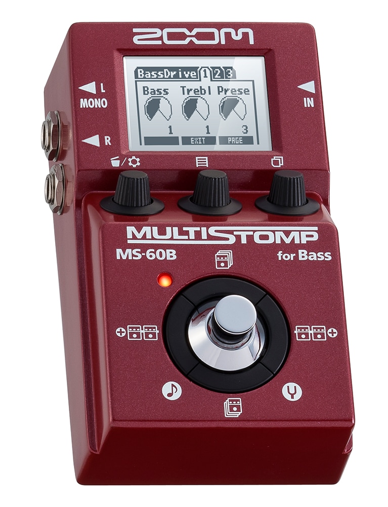 再入荷 zoom multistomp ms-60B ベース用マルチエフェクター